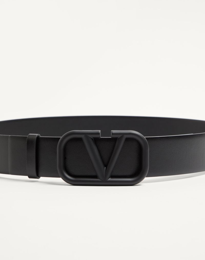 Cinto exclusivo VLogo em couro de bezerro 40 mm