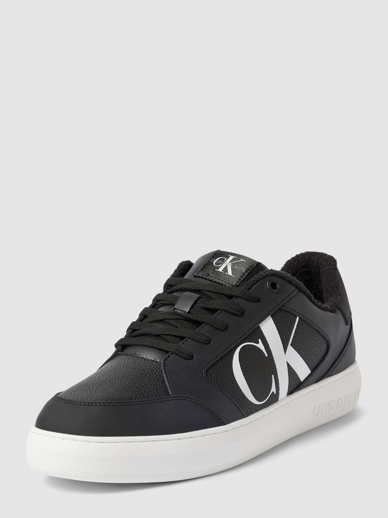 Sneaker mit Label-Details Modell 'CUPSOLE' in schwarz