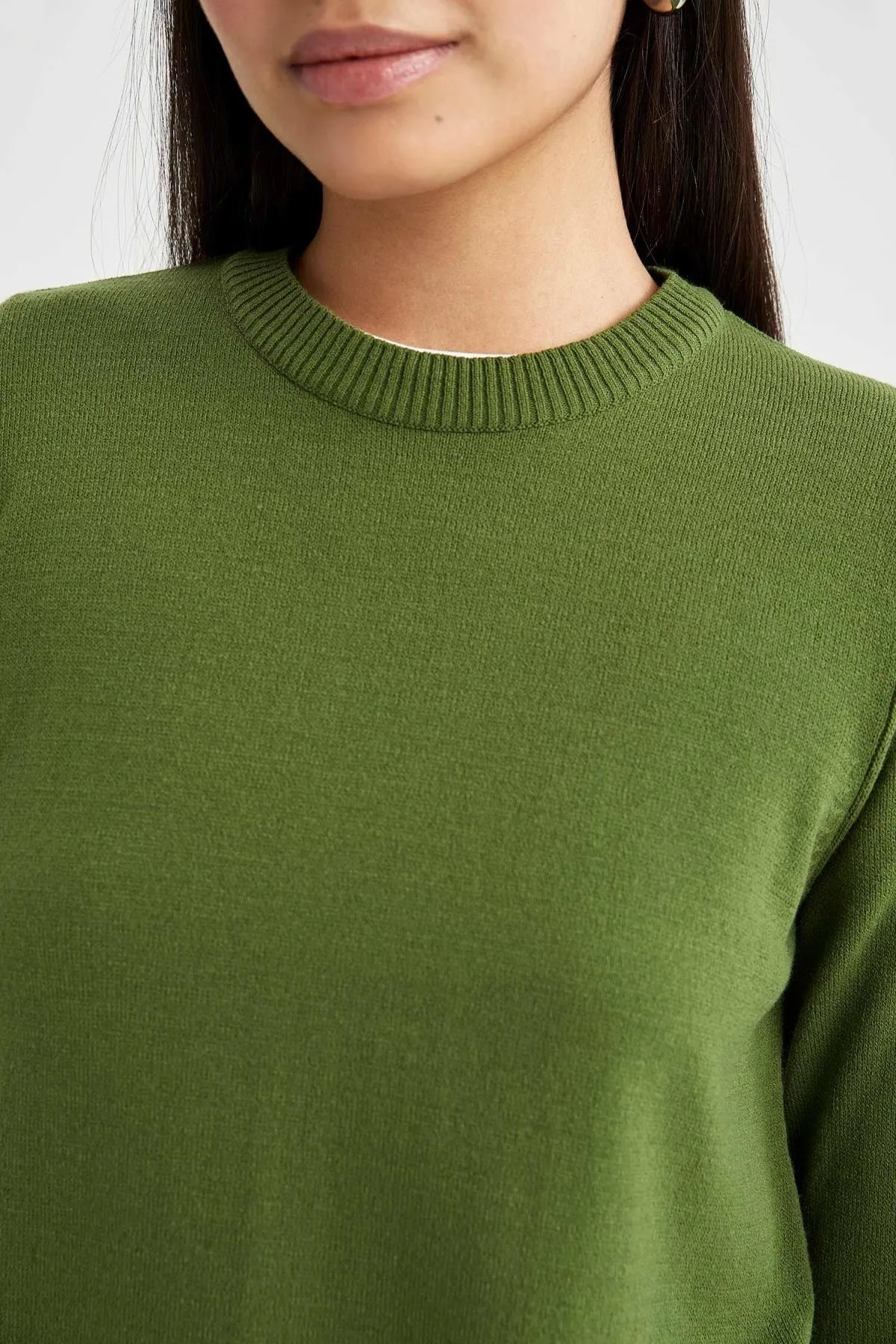 DeFacto  Basic-Tunika mit normaler Passform und extraweicher Strickware