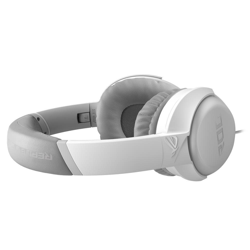 Asus ROG Strix Go Core Moonlight White Gaming-Headset (kabelgebunden, 3,5mm-Klinkenstecker, leicht, Weiß)