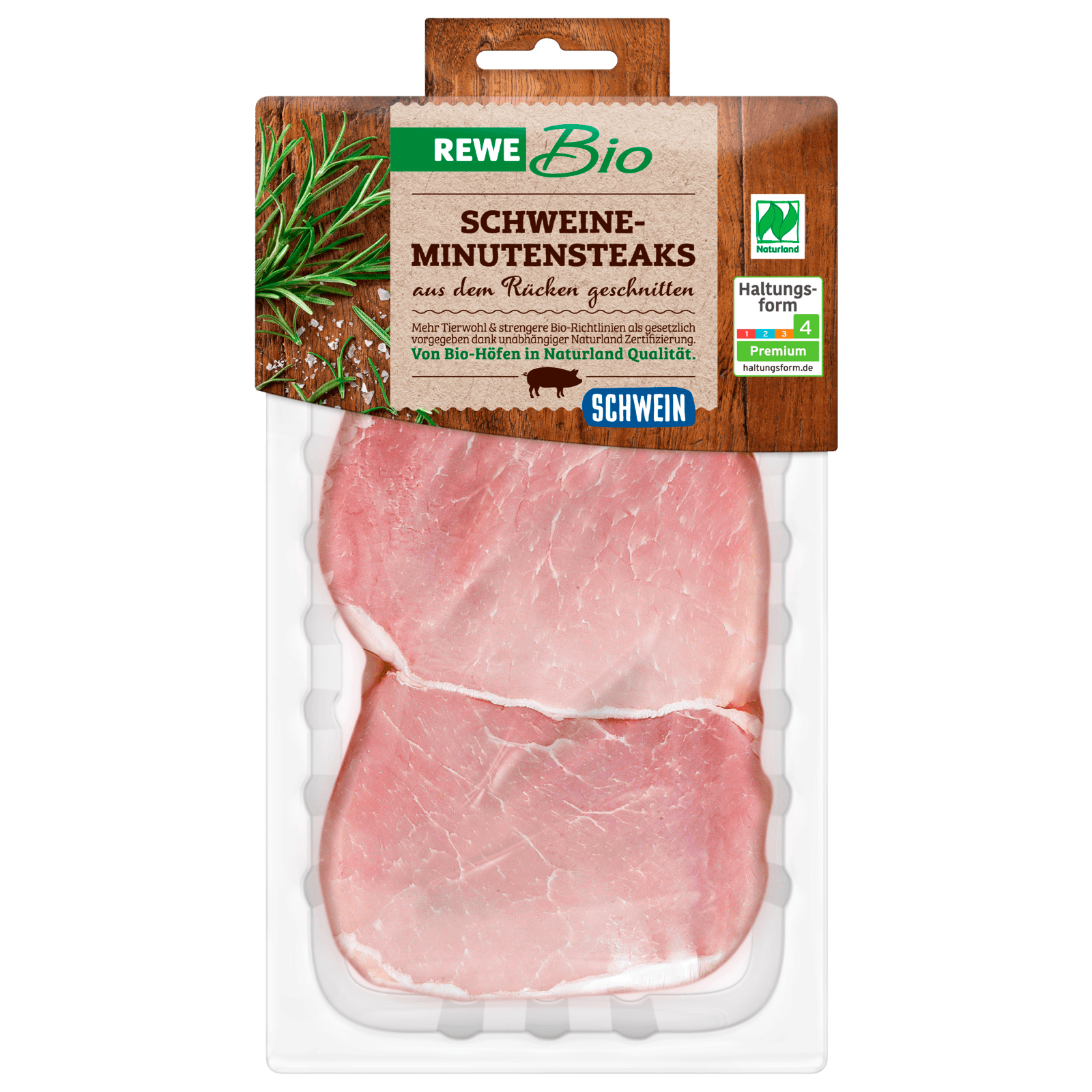 REWE Bio Schweine Minutensteaks