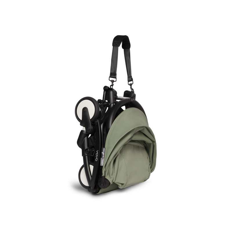 Poussette yoyo2 4 roues châssis noir assise 6+ olive Babyzen