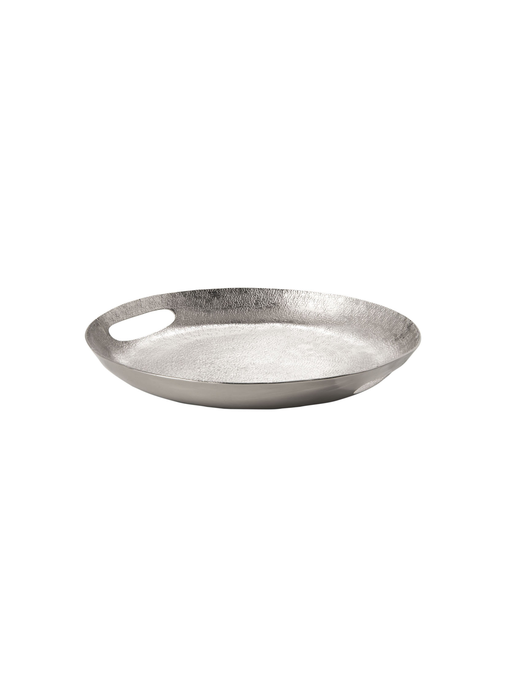 Cut Handles Tray Deko-Tablett, Silber