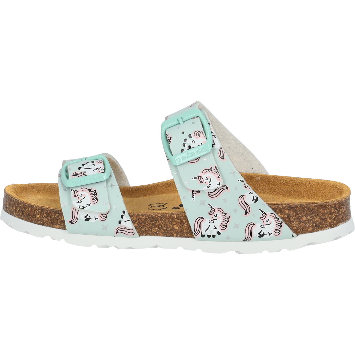 Palado Kids Samos G Print, Pantoletten, Kinder, Türkis Unicorn