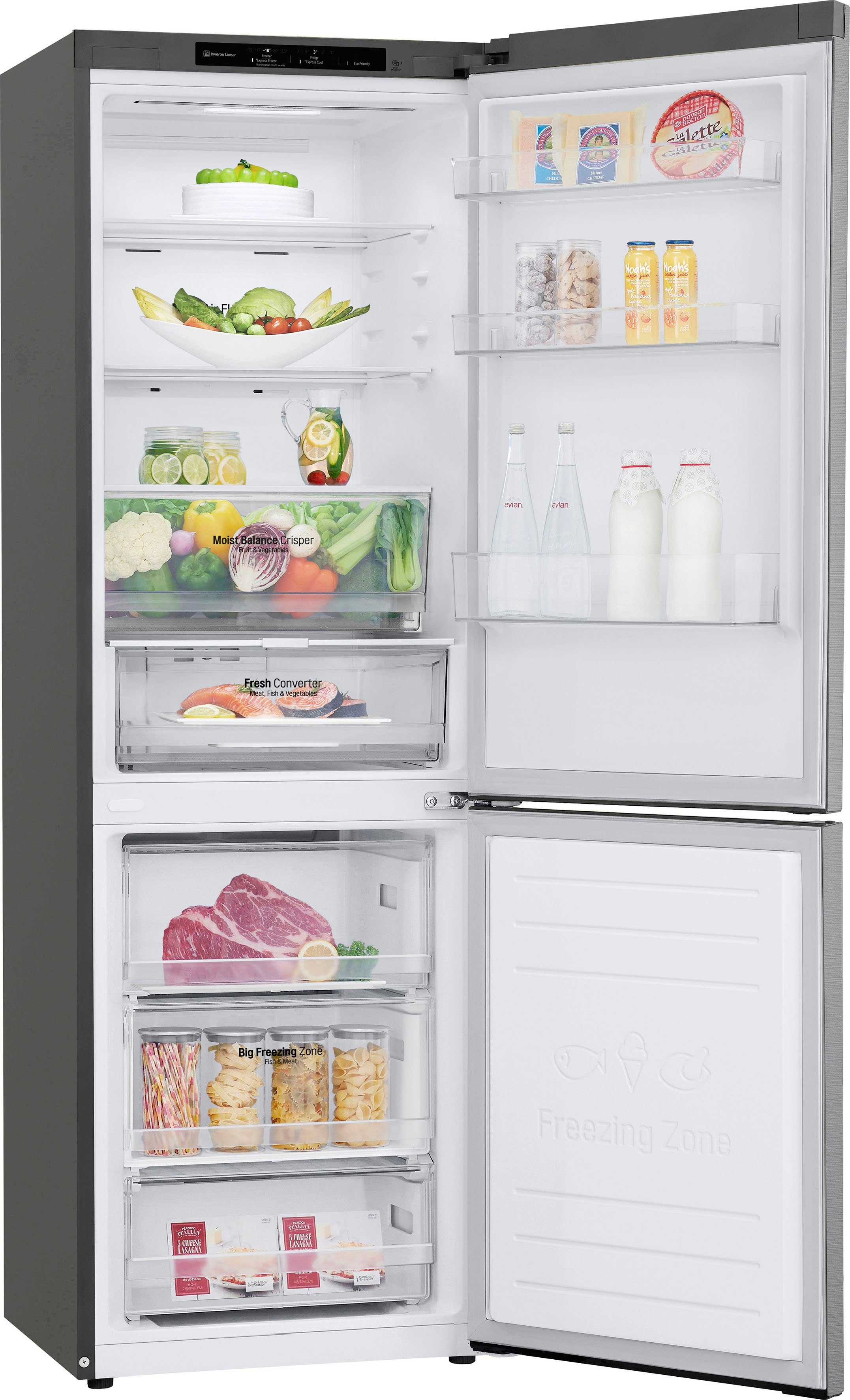 LG Kühl-/Gefrierkombination GBB61PZGFN, 186 cm hoch, 59,5 cm breit