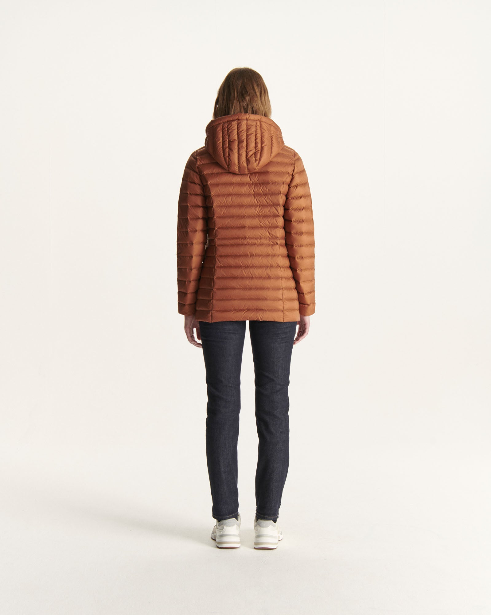 Doudoune à capuche mi-longue Caramel Nour 2.0
