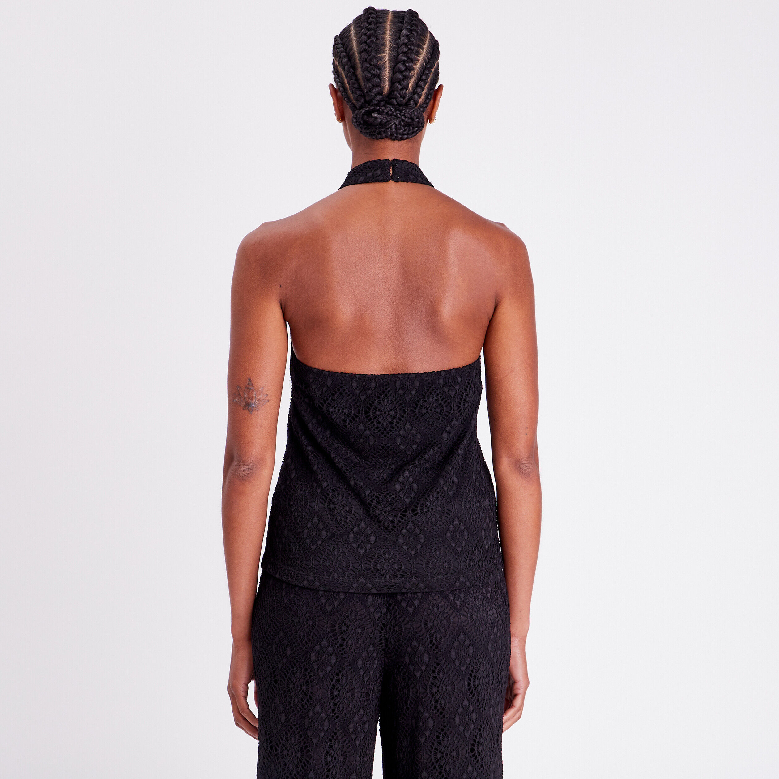 Débardeur encolure américaine noir femme | Cache Cache