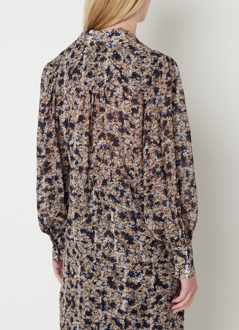 Fifth House  River blouse met bloemenprint en details van kant