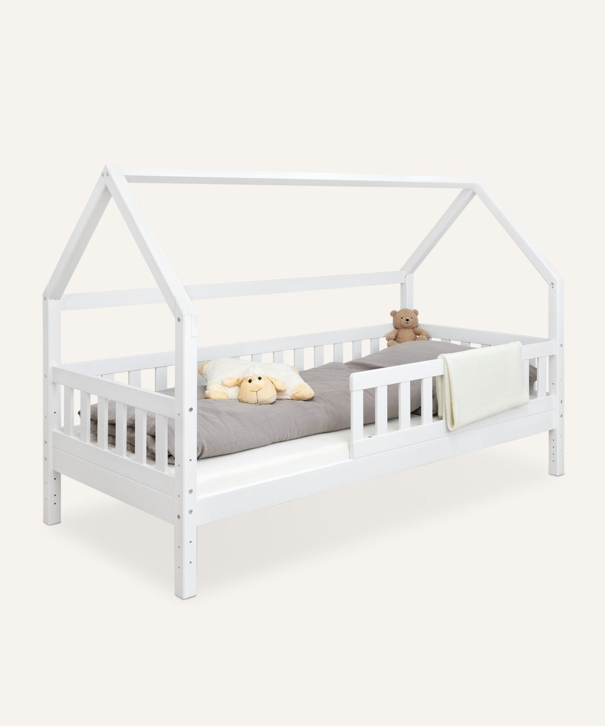 Hausbett Kiefer Weiß
