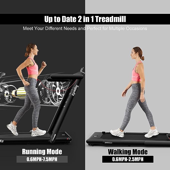 Goplus 2 in 1 Folding Treadmill
