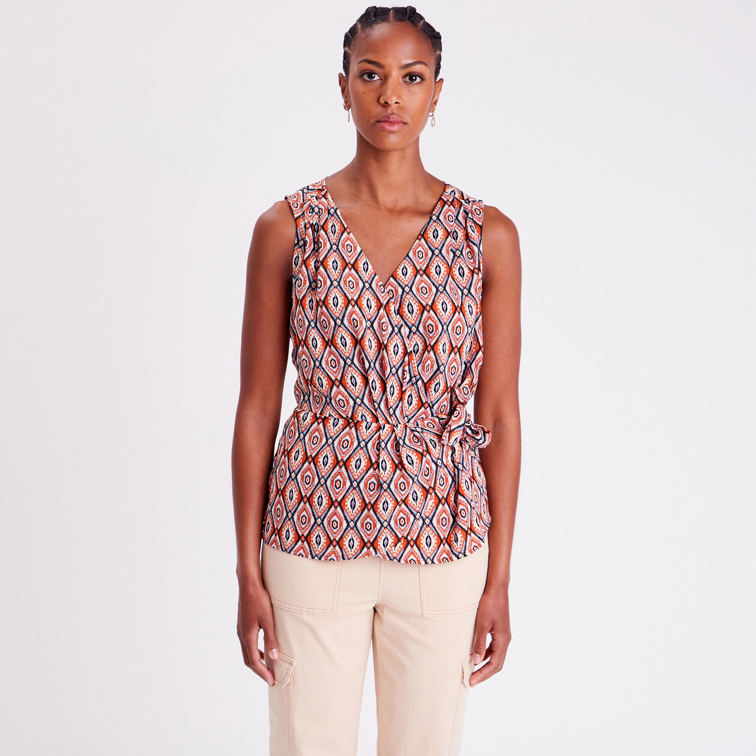 Blouse sans manches beige femme | Cache Cache