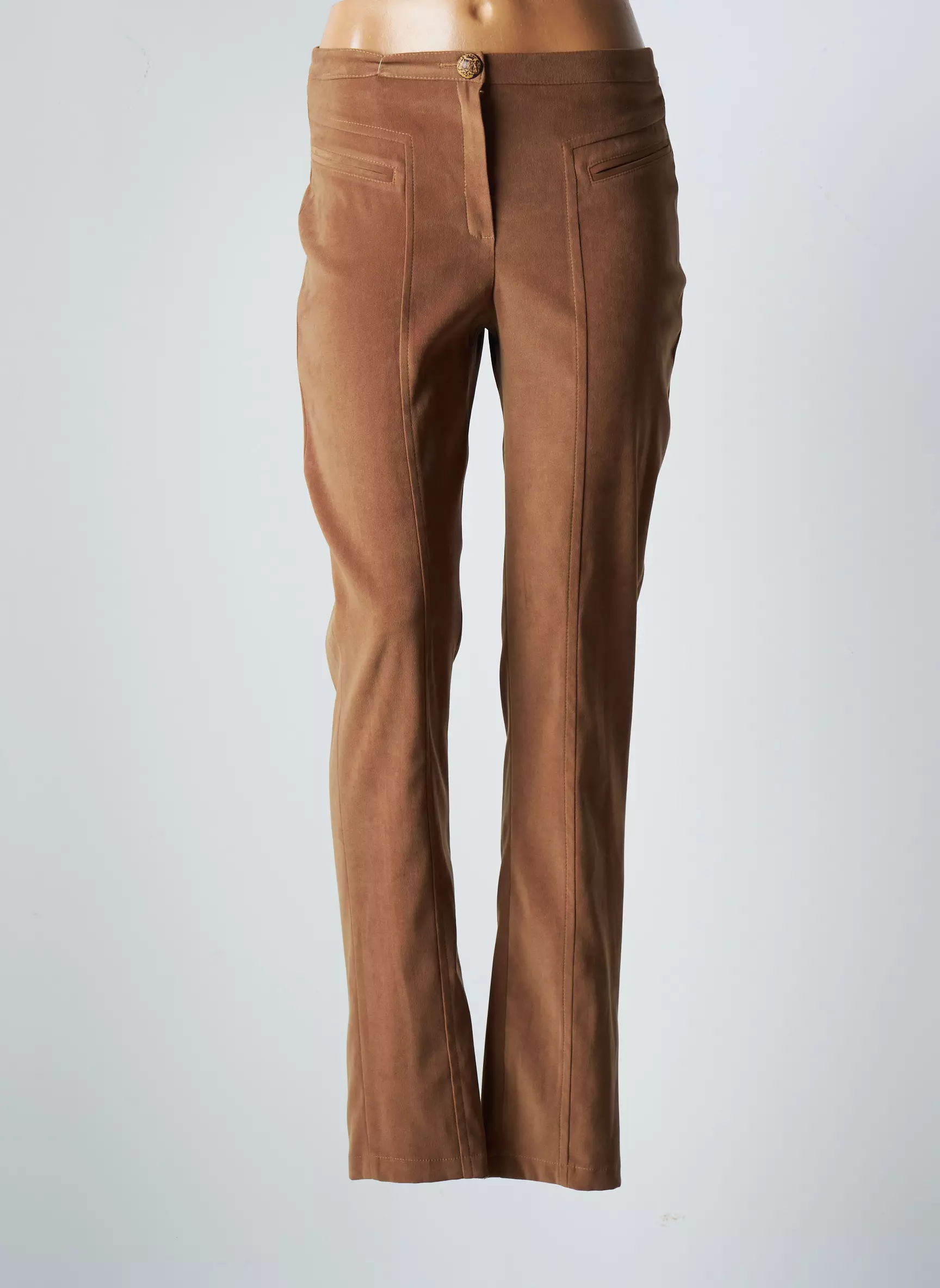 Jumfil Pantalons Slim Femme couleur jaune