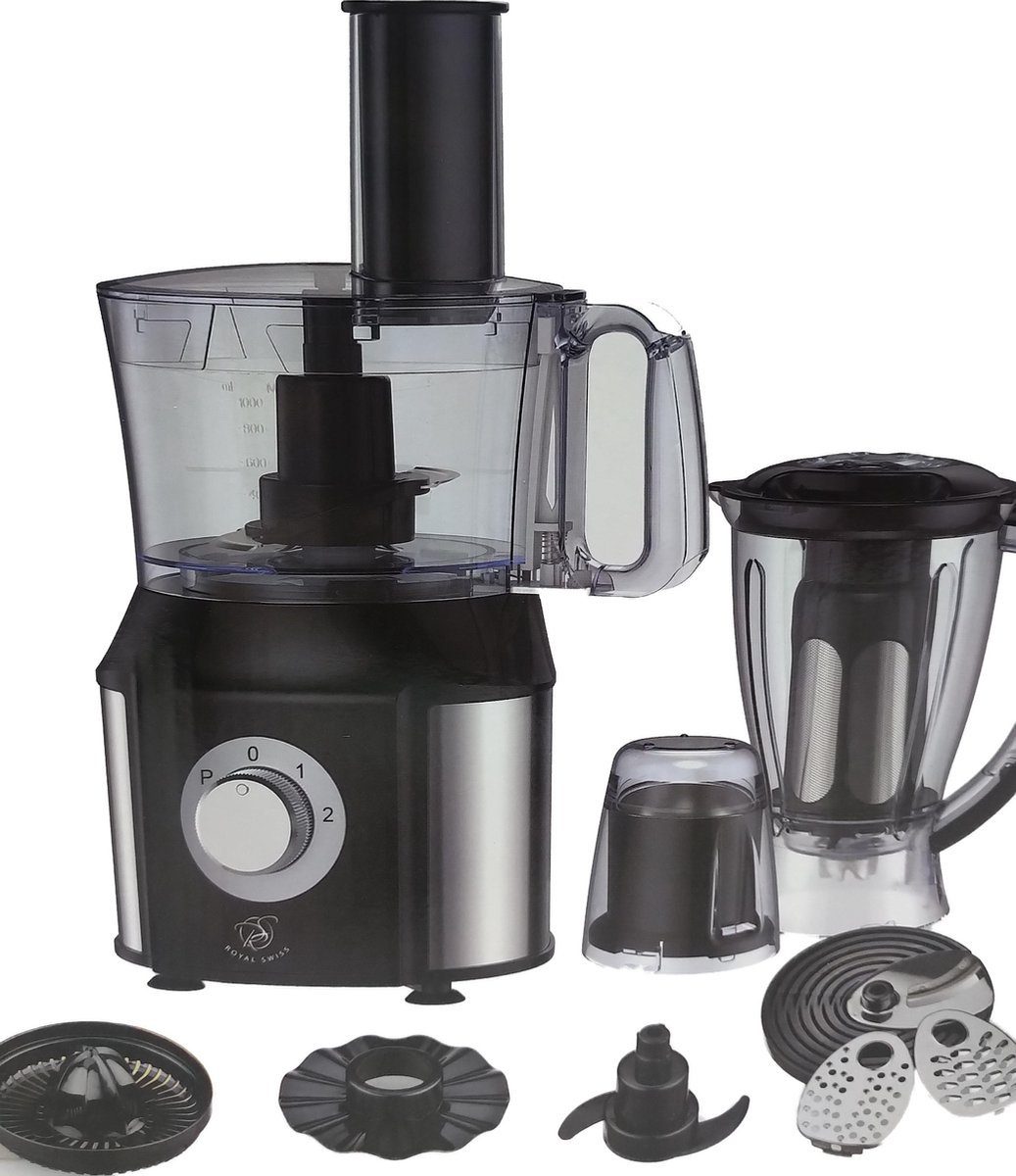 Royal Swiss Küchenmaschine, 10 in 1 - 550 Watt