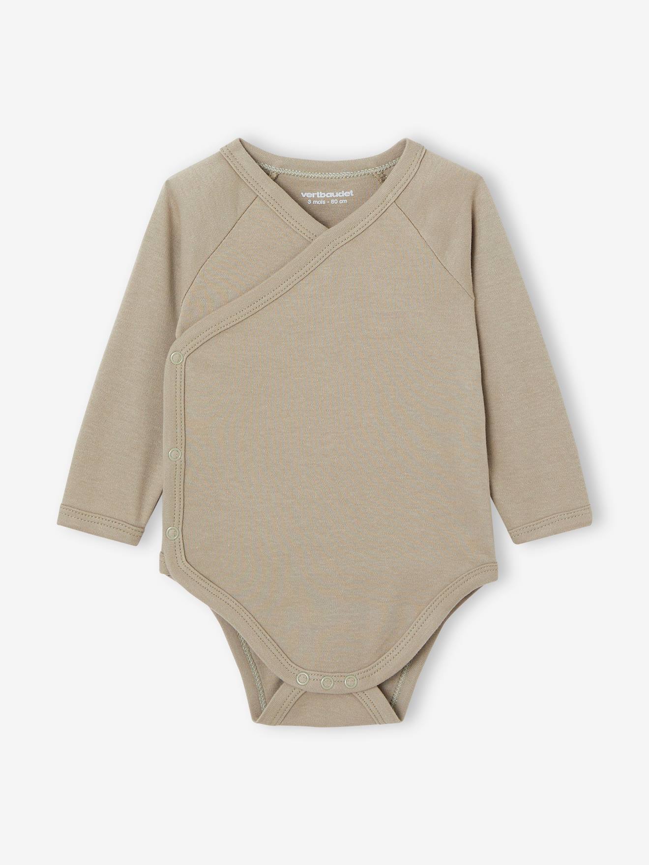 Vertbaudet Bio-Kollektion: 7er-Pack Baby Wickelbodys BASIC Oeko-Tex - mehrfarbig