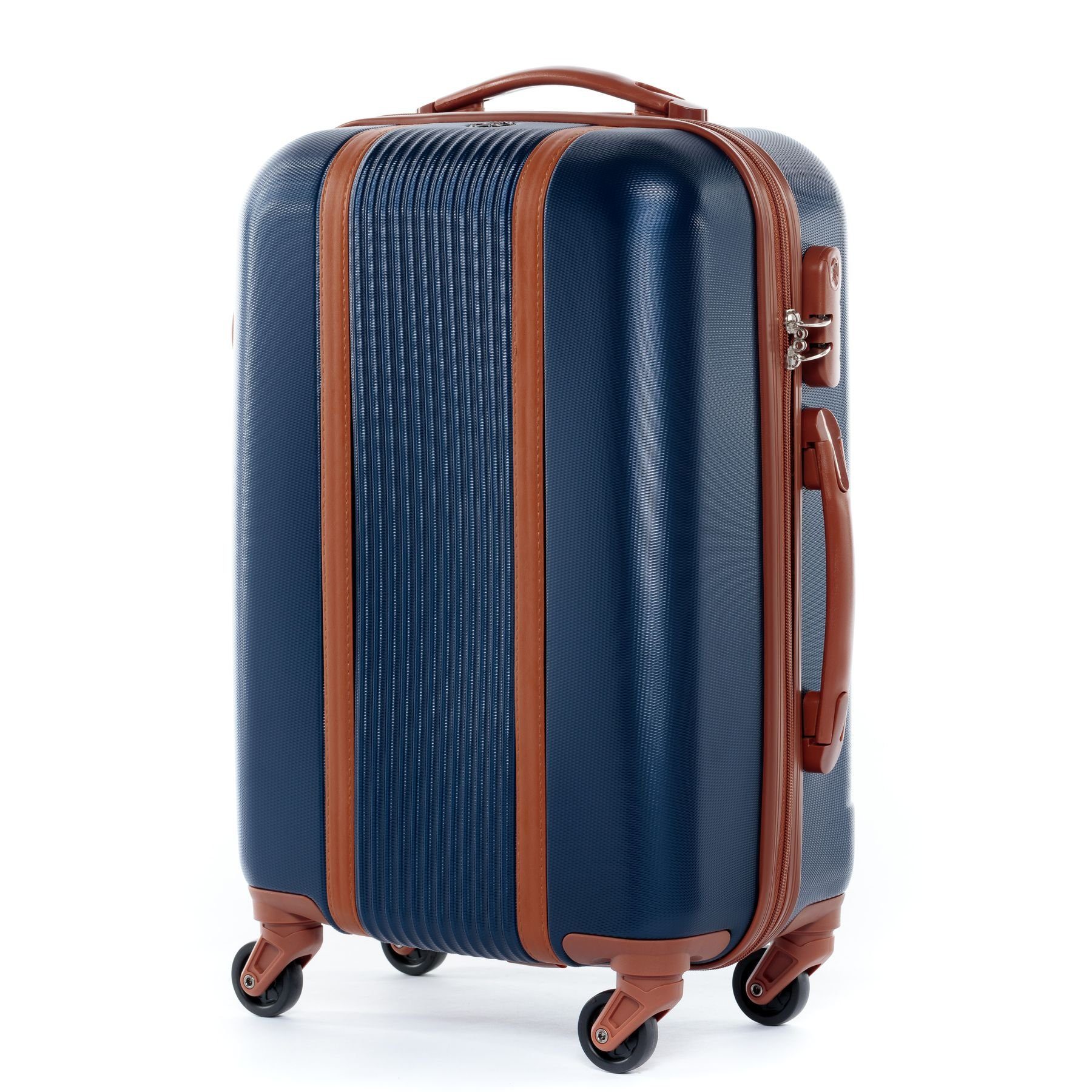 FERGÉ Kofferset 3 teilig Hartschale Milano, Trolley 3er Koffer Set, Reisekoffer 4 Rollen, Premium Rollkoffer