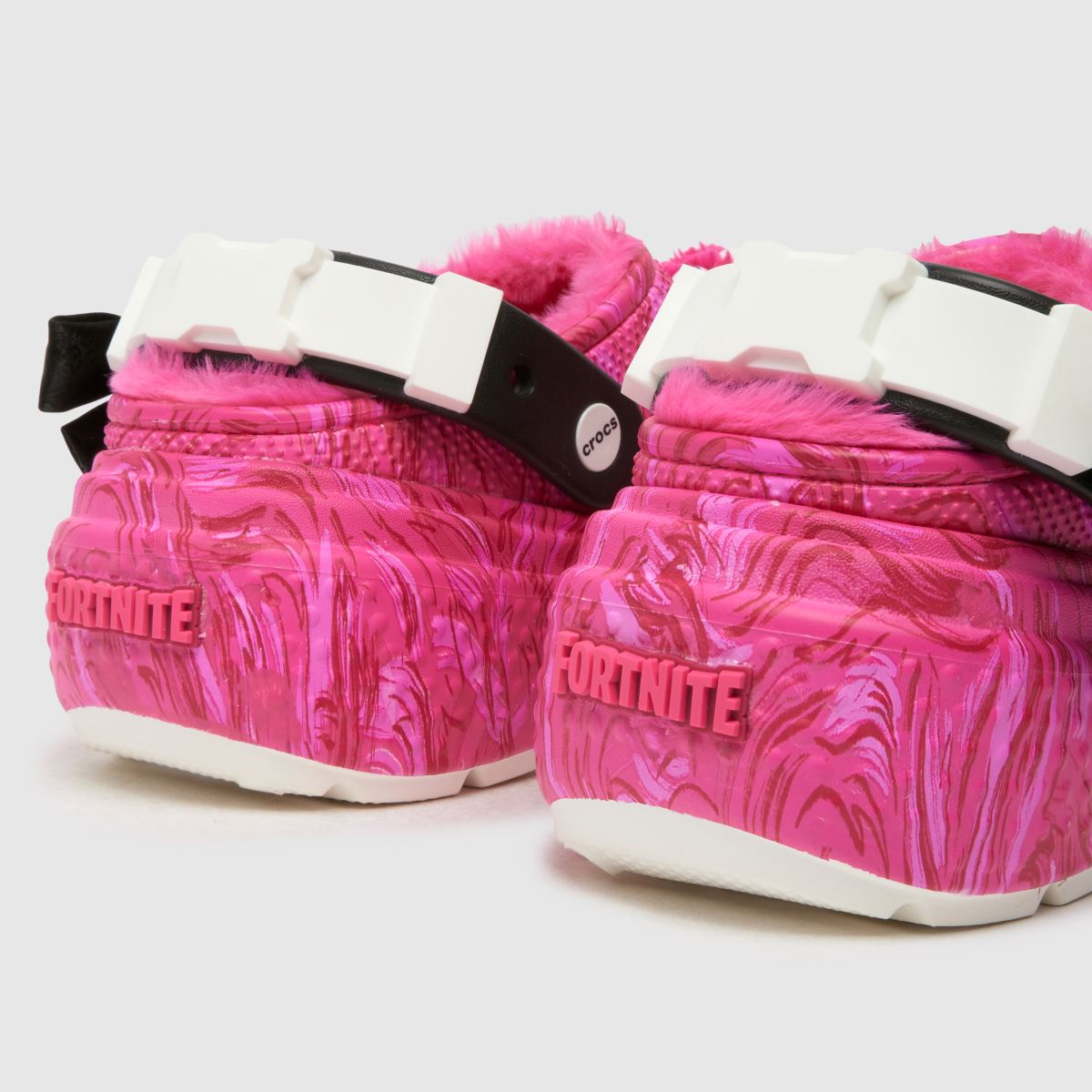 Crocs x fortnite cuddle team natikači v roza barvi