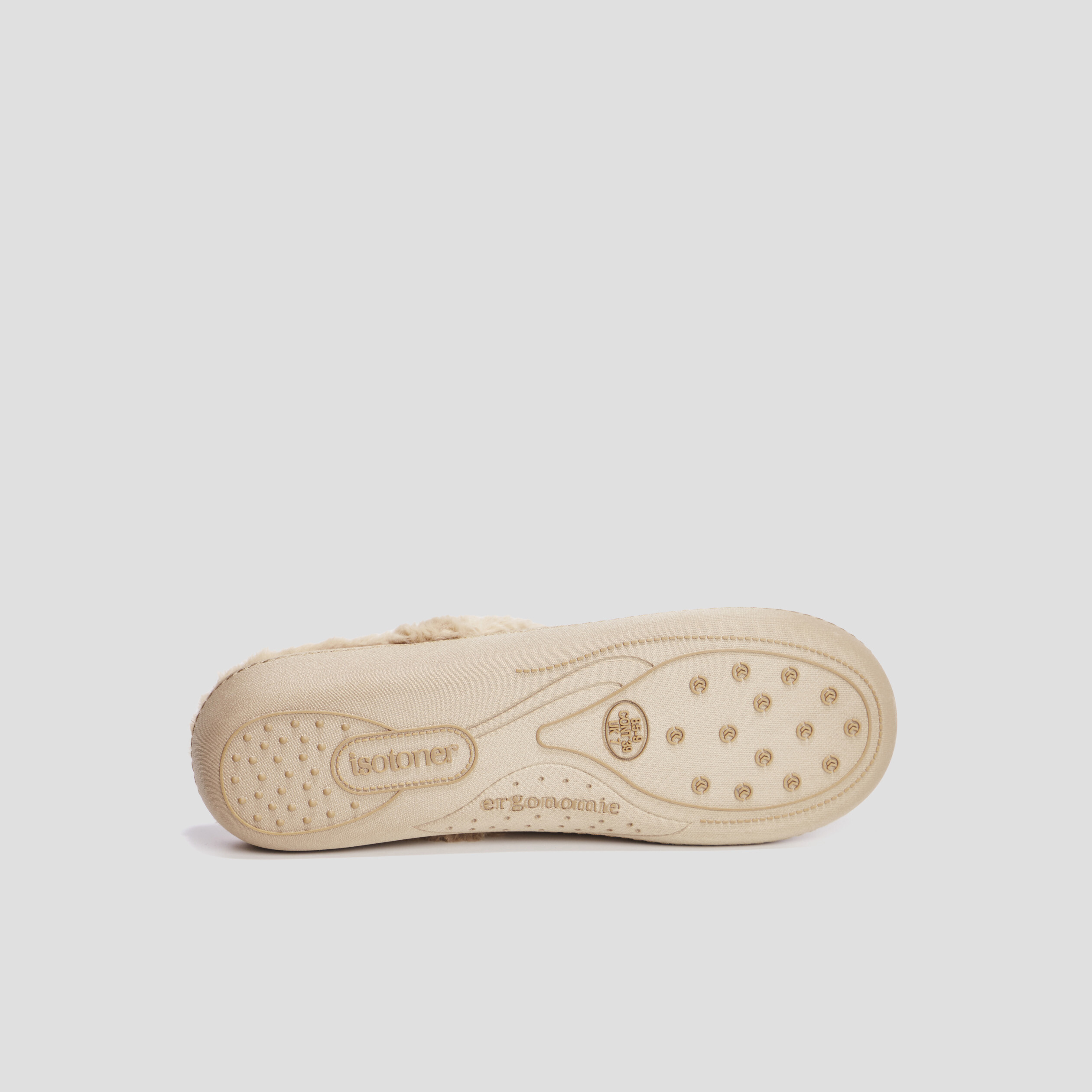 Chaussons mules Isotoner camel femme | La Halle