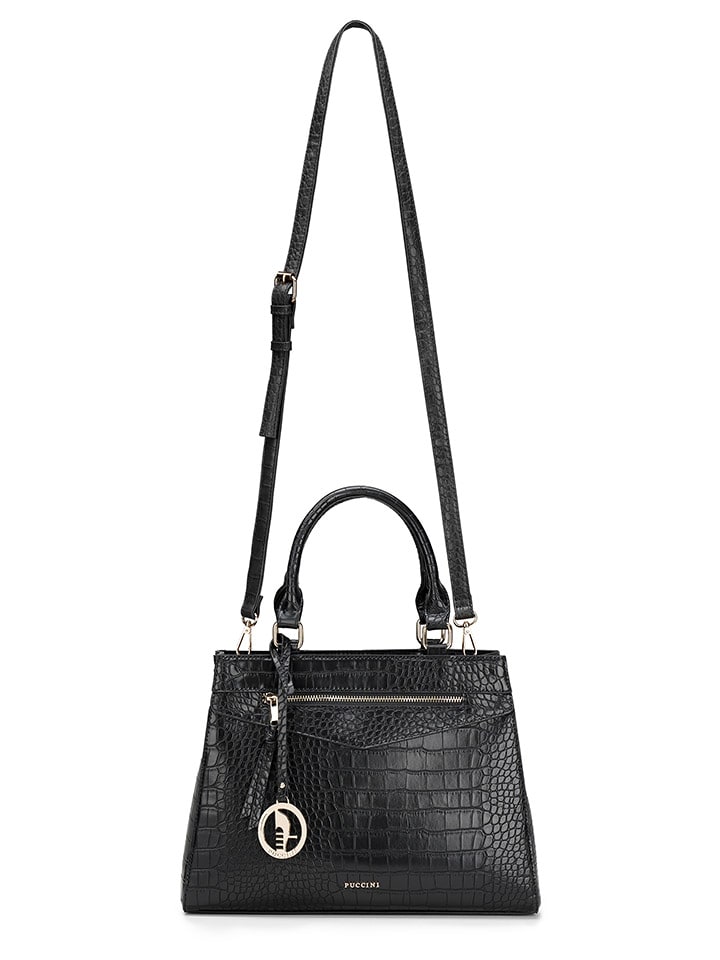 Puccini Henkeltasche in Schwarz - (B)34 x (H)25 x (T)10 cm günstig kaufen onesize