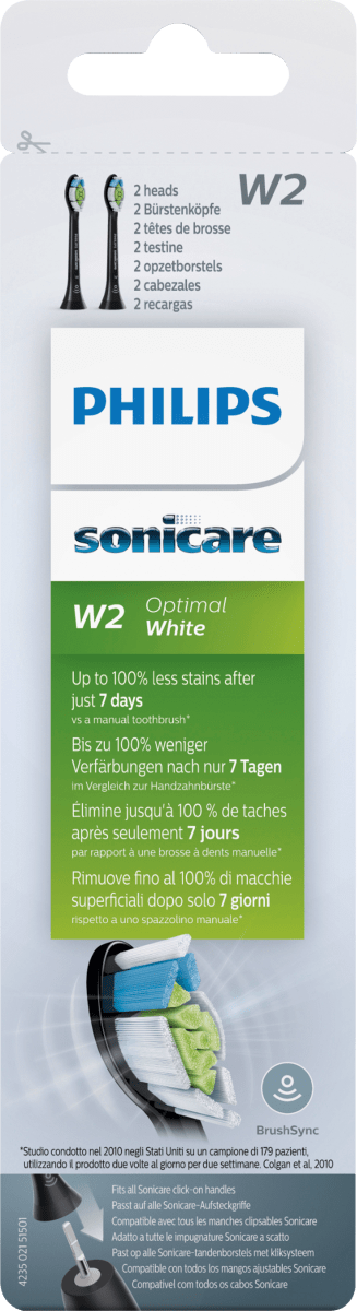 Aufsteckbürsten W2 black, 2 St