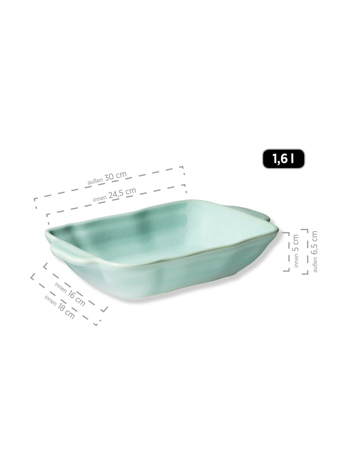 Mäser Auflaufform, Steinzeug Vera in Grün günstig kaufen onesize