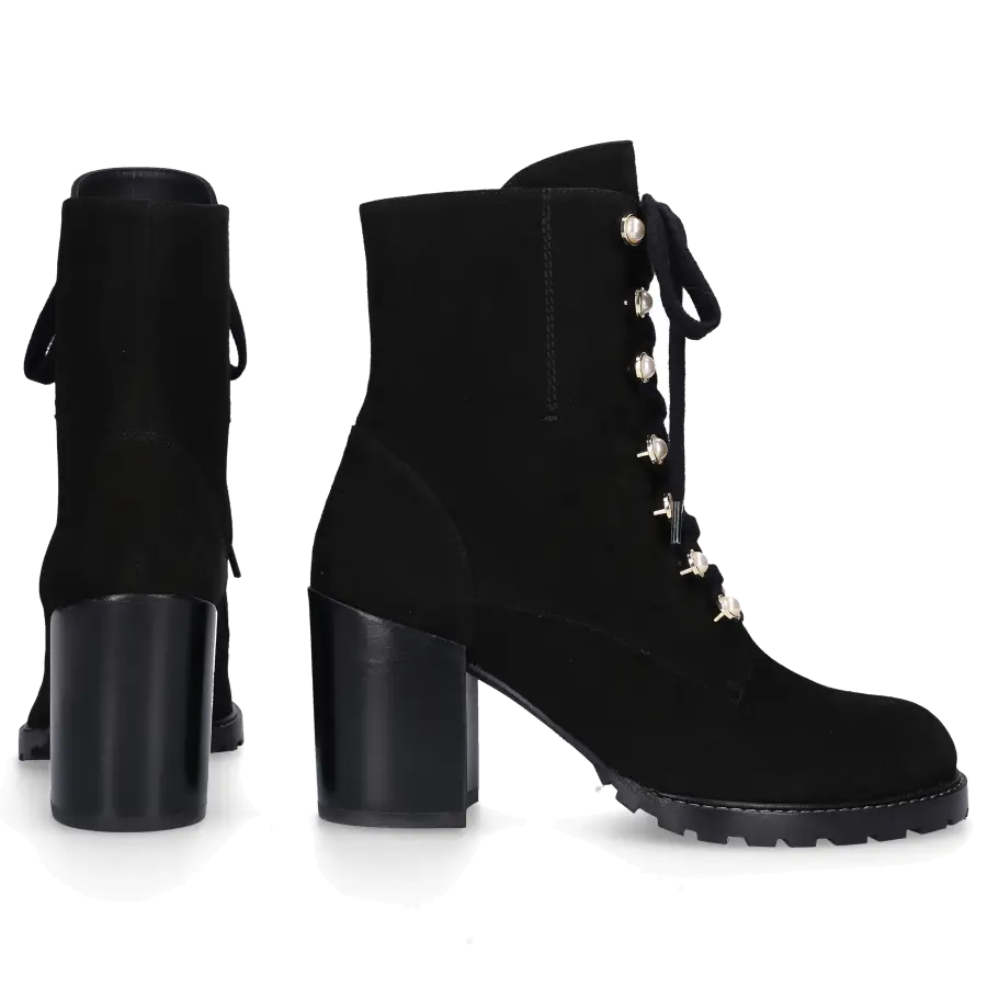 Stuart Weitzman - Stiefeletten IVEY Veloursleder - schwarz