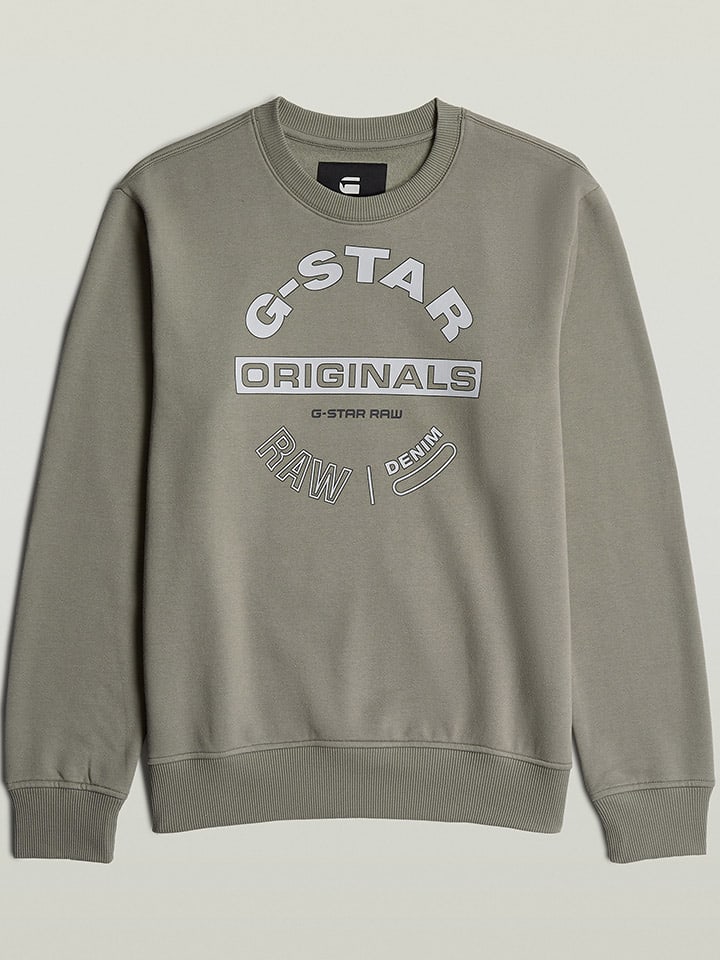 G-Star Sweatshirt in Khaki günstig kaufen