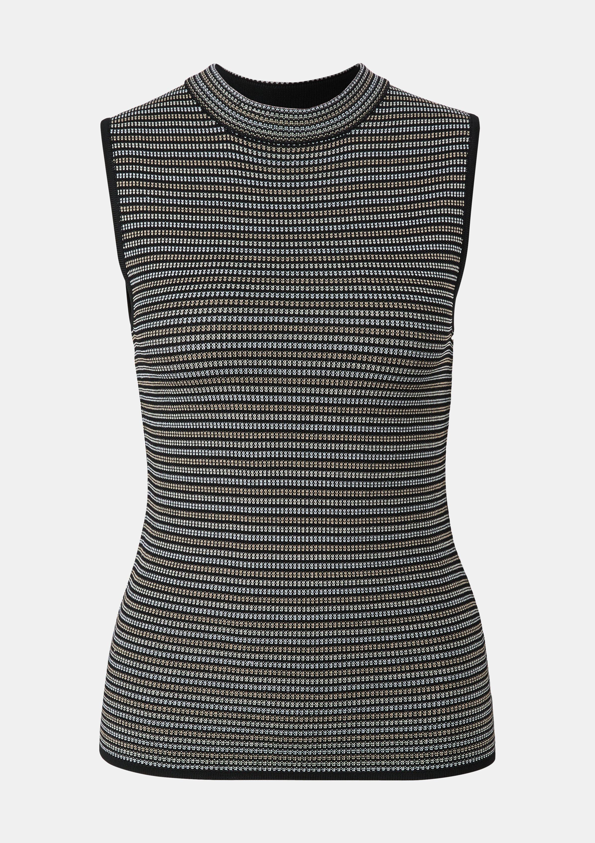 Stricktop aus Viskosemix - schwarz