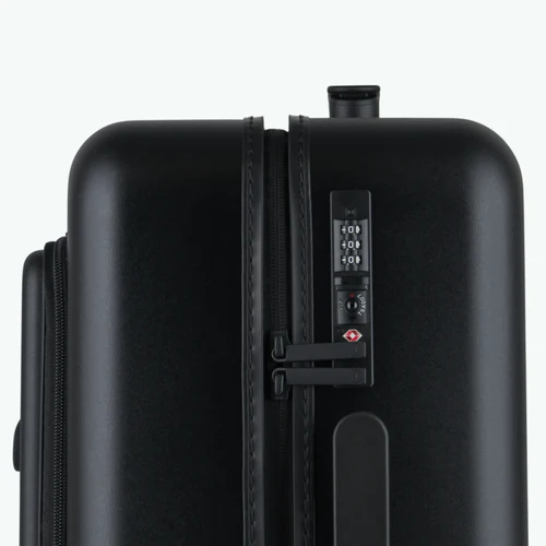 ORLY 4-wheel hard-shell suitcase, BCN pouch, black