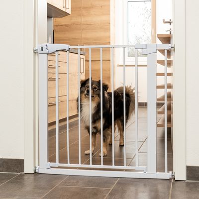 TIAKI Weißes Hundegitter mit 7 cm Verlängerung