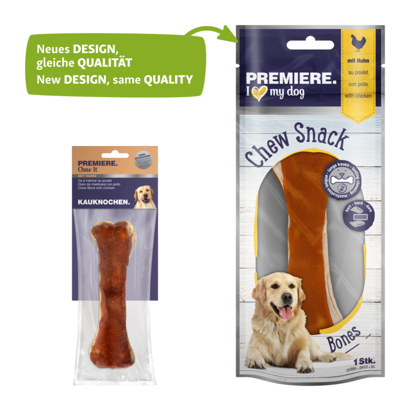 PREMIERE Snacks PREMIERE Kauknochen mit Huhn