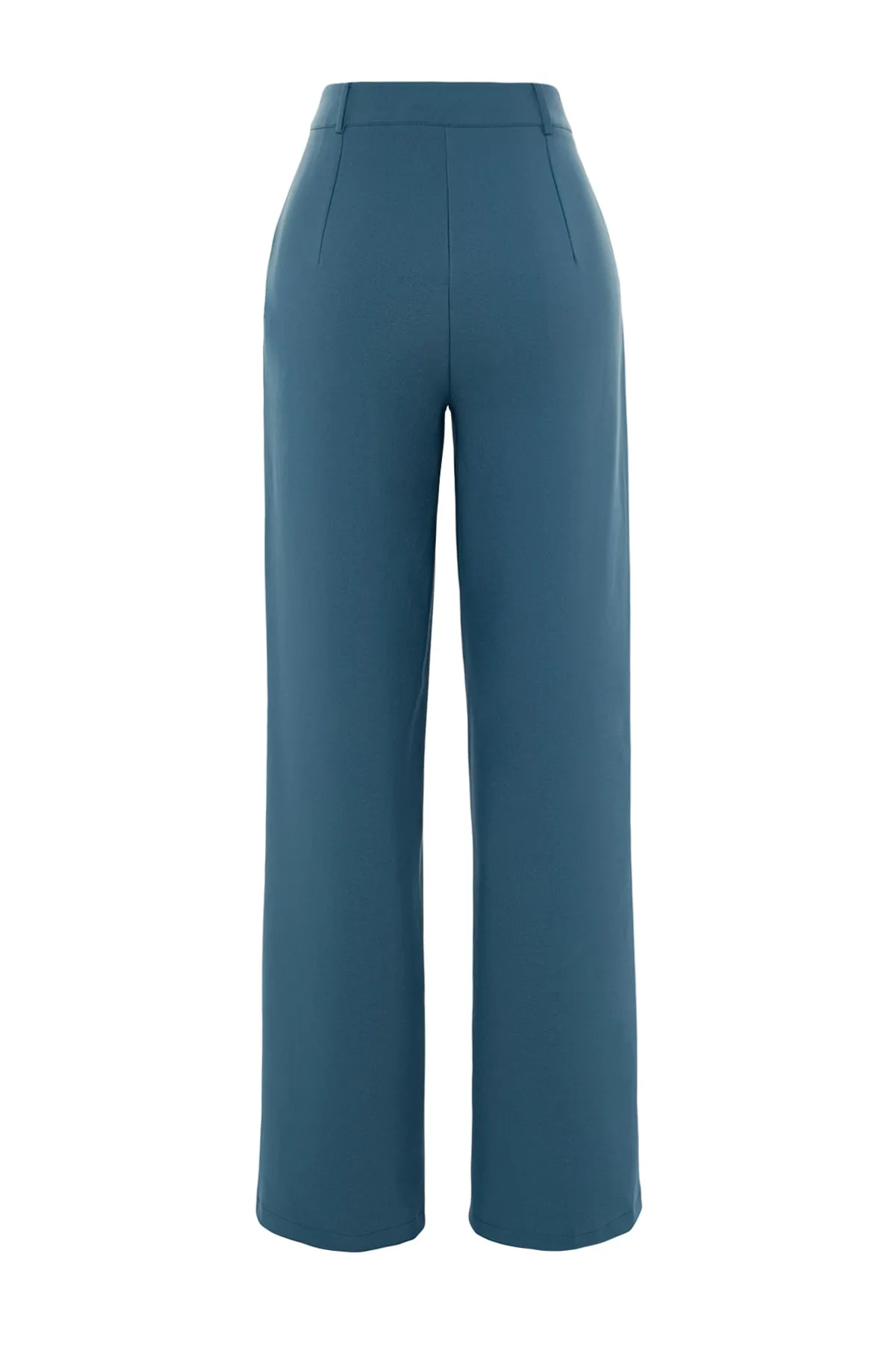 Trendyol Collection  Indigofarbene Hose mit weitem Bein TWOAW21PL0332