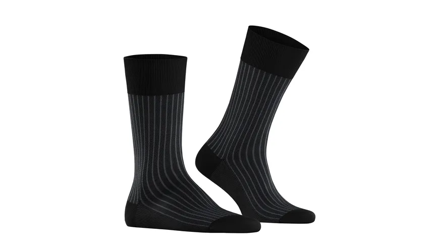 FALKE Herren Socken Oxford schwarz