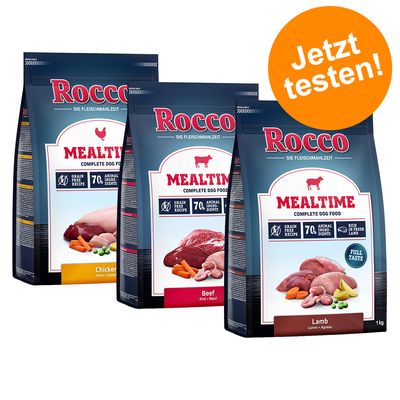 3 x 1 kg Rocco Mealtime - gemischtes Probierpaket zum Sonderpreis!