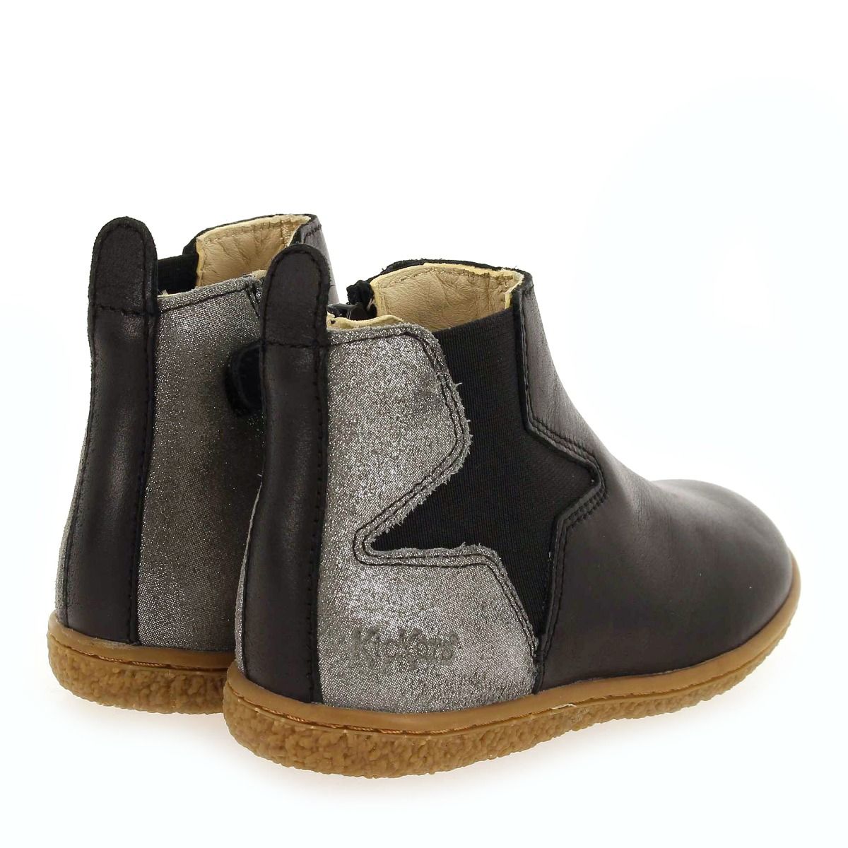 Kickers  VERMILLON H20  - Noir Argent
