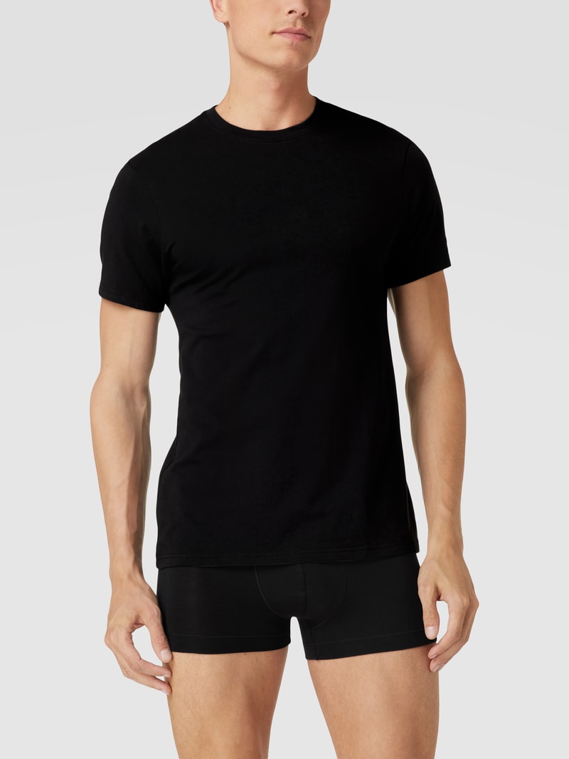 T-Shirt mit Logo im 2er-Pack in weiß
