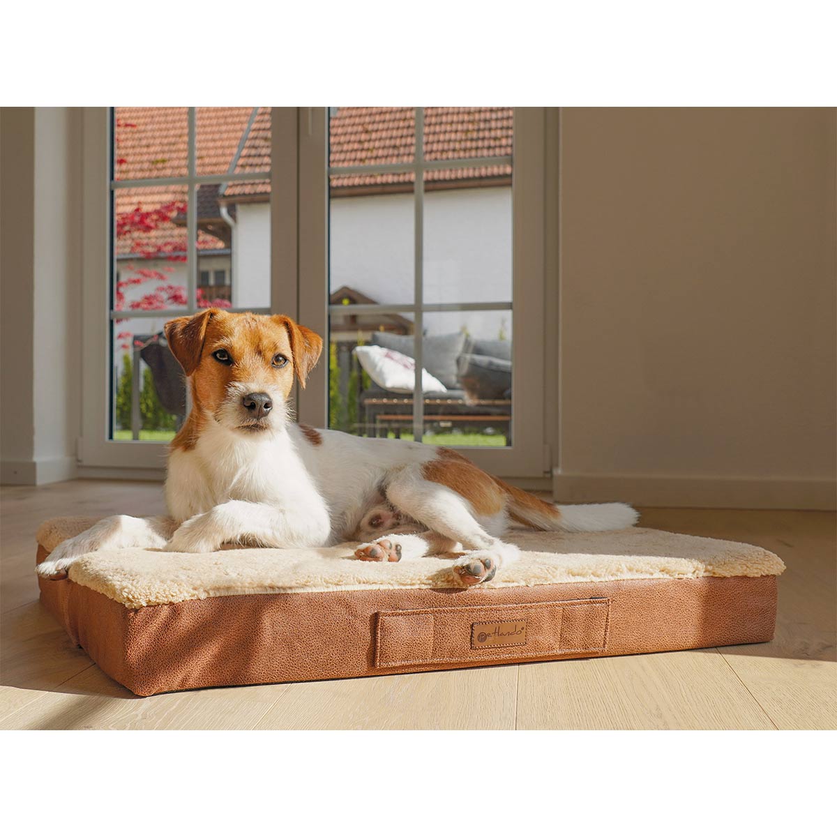 Petlando orthopädisches Hundekissen Florenz cognac bei ZooRoyal