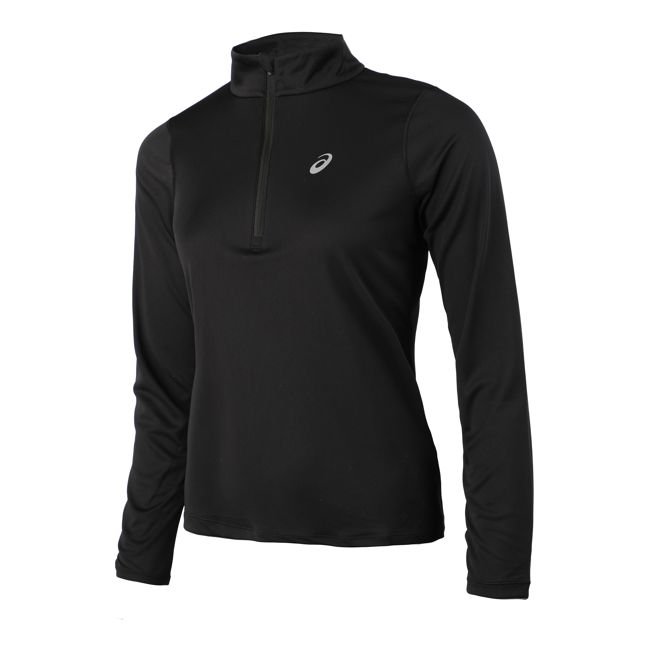 Core 1/2 Zip Laufshirt Damen - Schwarz