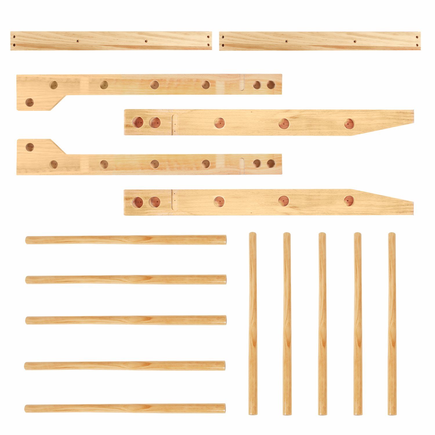 CCLIFE Kletter-Trainingsgerät Sprossenwand Kletterwand Turnwand Klettergerüst Turngeräte Holz Kinder