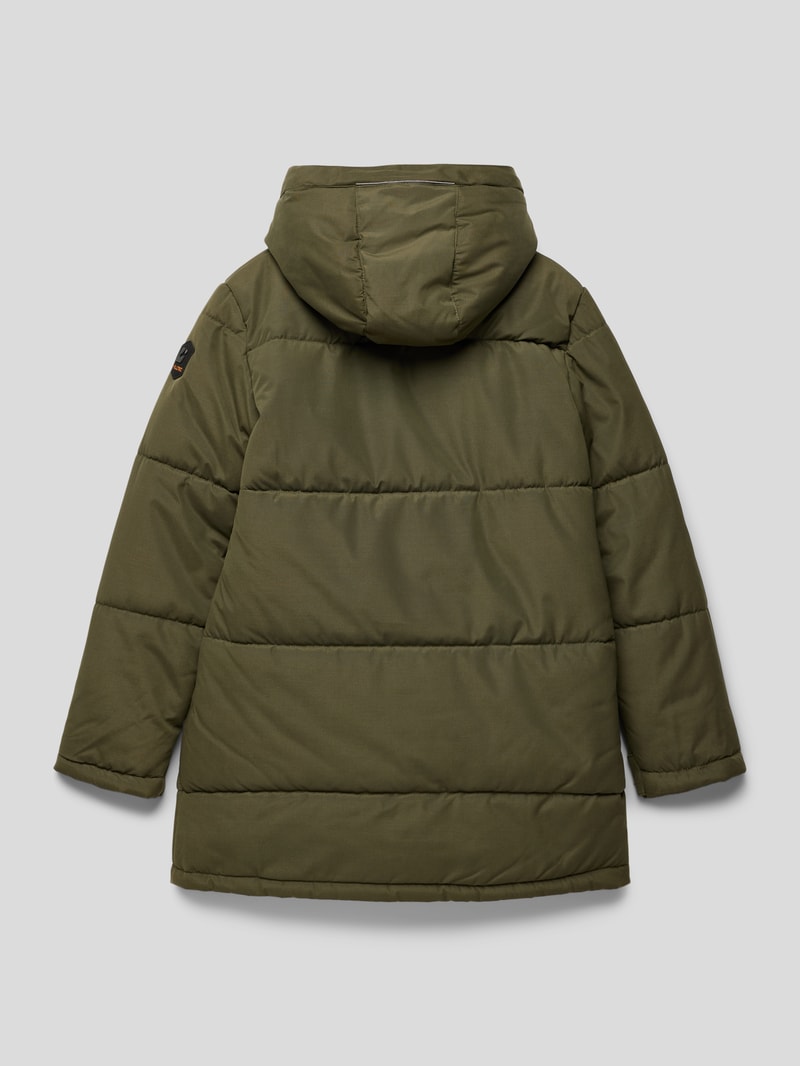 Steppjacke mit Brusttasche in khaki