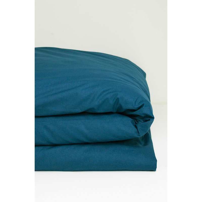 Housse de couette unie en Coton Bio pour lit 1 personne