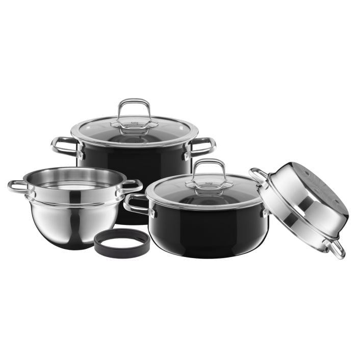 Silit Silargan® Compact Kochgeschirr-Set, 4-teilig, Black