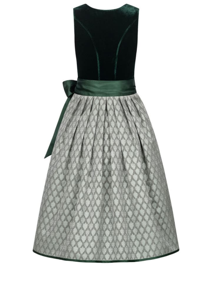 Nübler Dirndl midi Malies in Dunkelgrün günstig kaufen