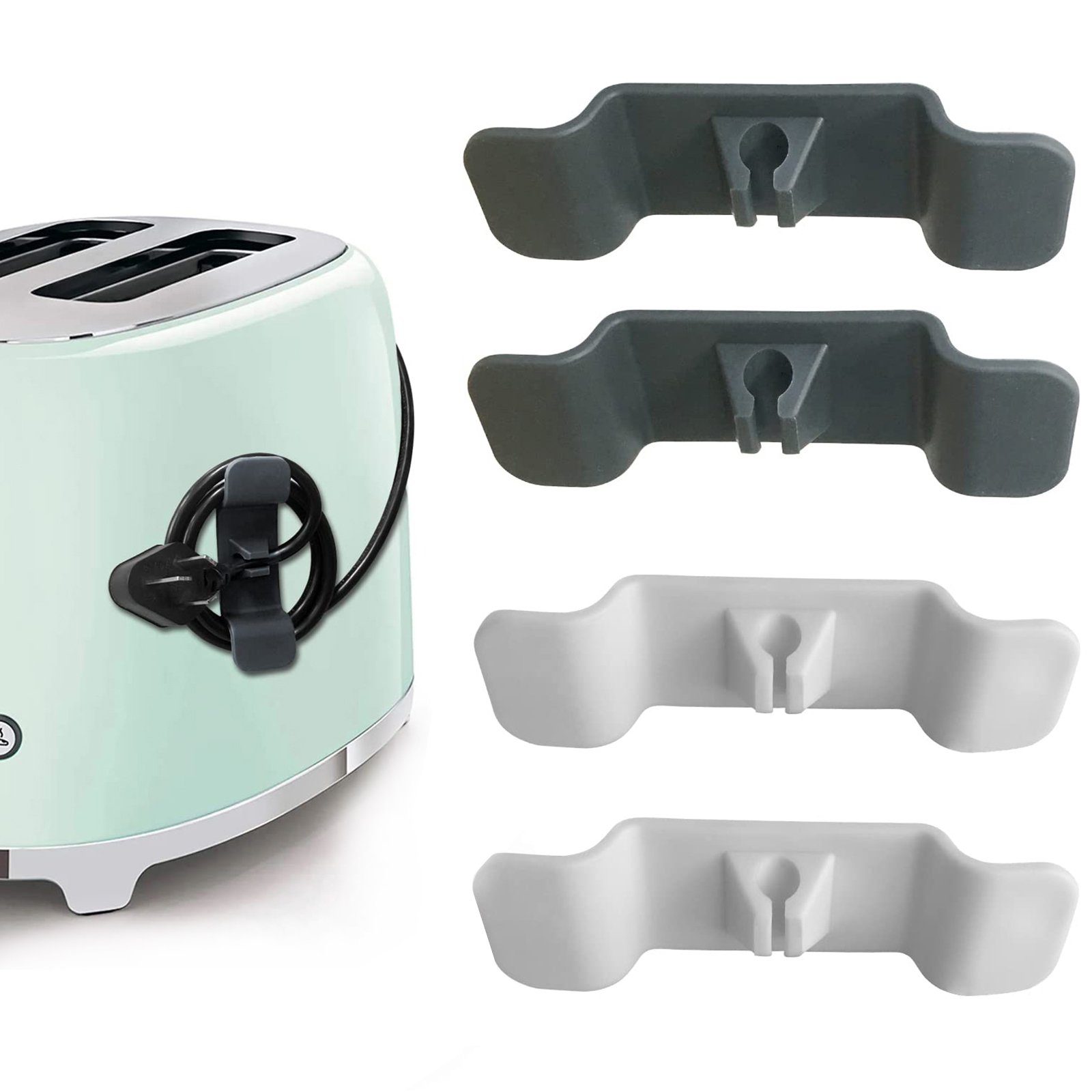 Beyamis Allzweckkiste 4er-Pack Kabel-Organizer für Kleingeräte, Kaffeemaschine