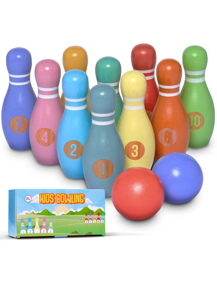 Pink Papaya Kegelspiel für Kinder 