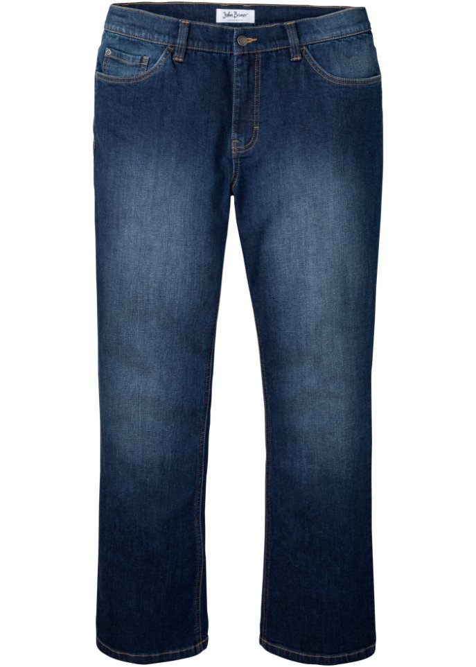 Regular Fit Stretch-Jeans mit Bio-Baumwolle