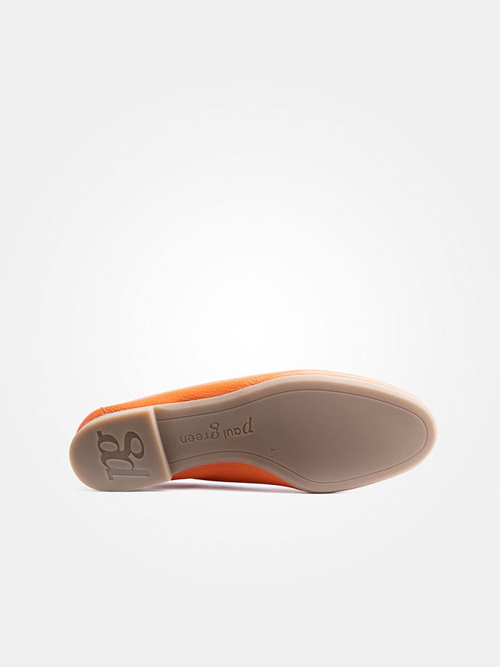 Paul Green Leder-Mokassins in Orange günstig kaufen