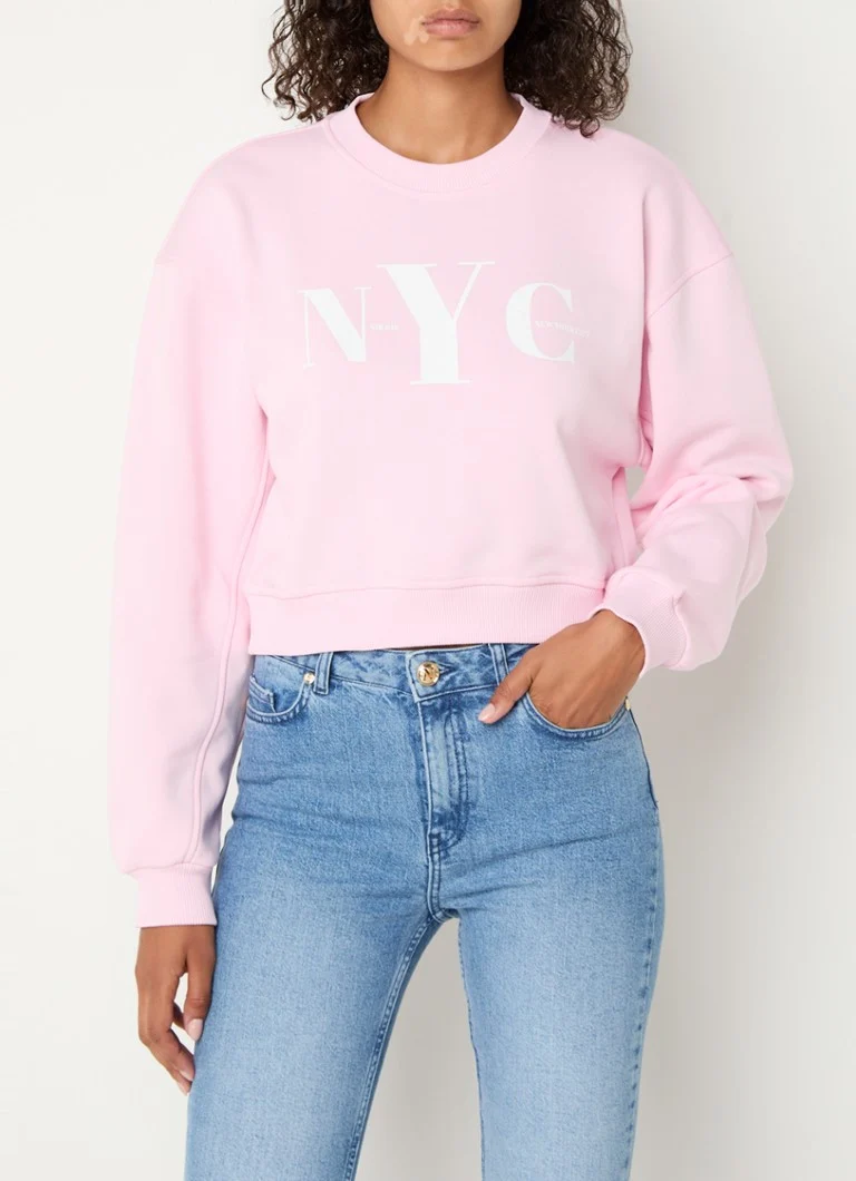 Maglione corto stampato NIKKIE NYC