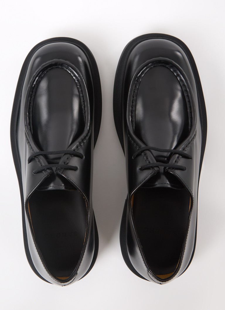 Sandro Derby Schnürschuh aus Kalbsleder mit Lackfinish