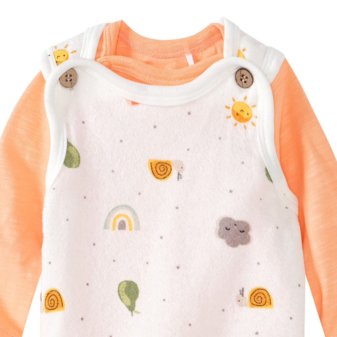 Newborn Strampler und Langarmbody