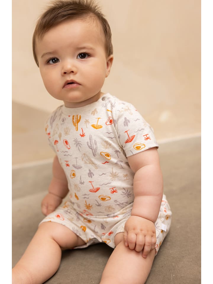 Noppies Strampler Orebro in Tropical pattern Off white günstig kaufen